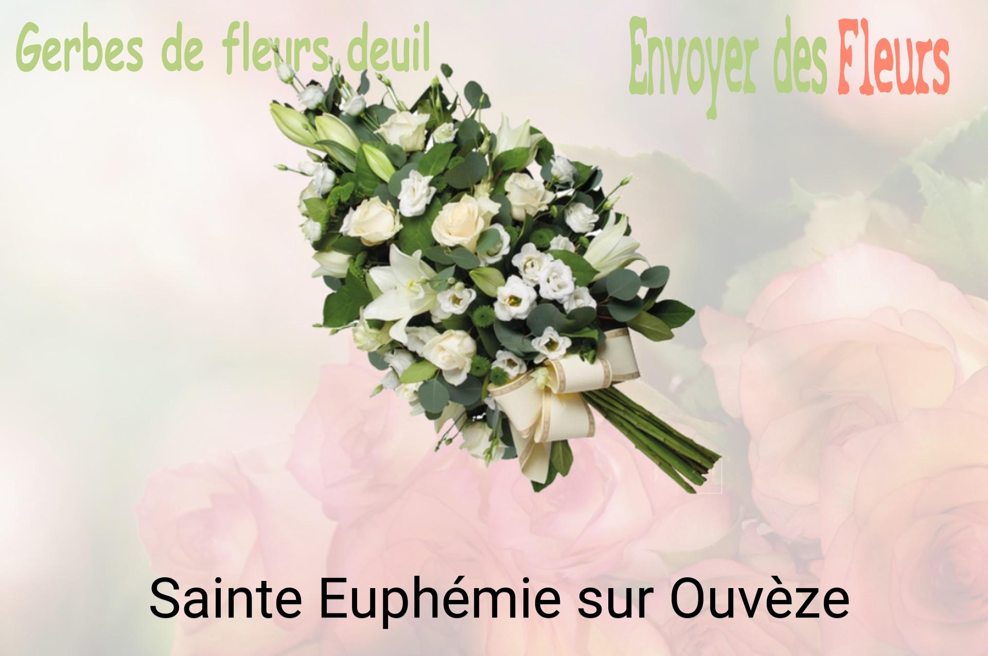 Gerbe de fleurs de deuil livrée à Sainte-Euphémie-sur-Ouvèze